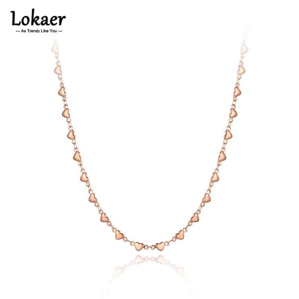 chokers lokaer rose gold plated heart charm pendant necklaces for women fashion stainless steel chain choker necklace jewelry n21159, Golden;silver
chokers lokaer rose gold plated heart charm pendant necklaces for women fashion stainless steel chain choker necklace jewelry n21159, Golden;silver