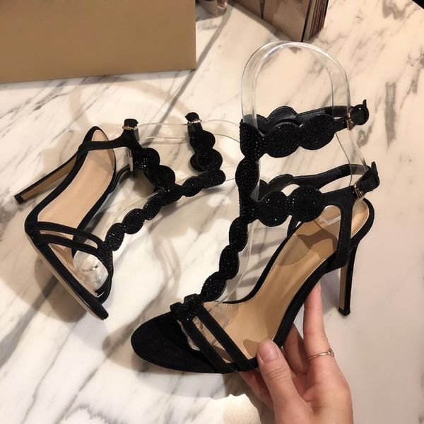 sandals 2021 women round toe shoes spring summer rhinestones high heels buckle strap woman sexy, Black
sandals 2021 women round toe shoes spring summer rhinestones high heels buckle strap woman sexy, Black