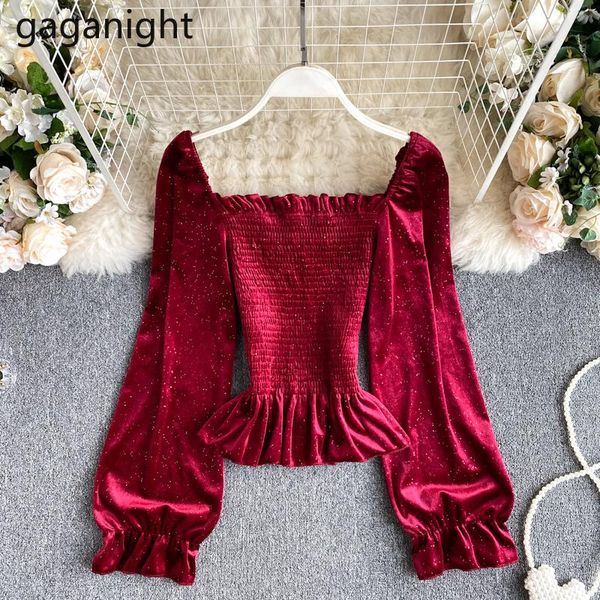 gaganight fashion women blouse long sleeve square collar solid slim shirt female chic stretchy bust ruffles blusas crop women's blouse, White
gaganight fashion women blouse long sleeve square collar solid slim shirt female chic stretchy bust ruffles blusas crop women's blouse, White