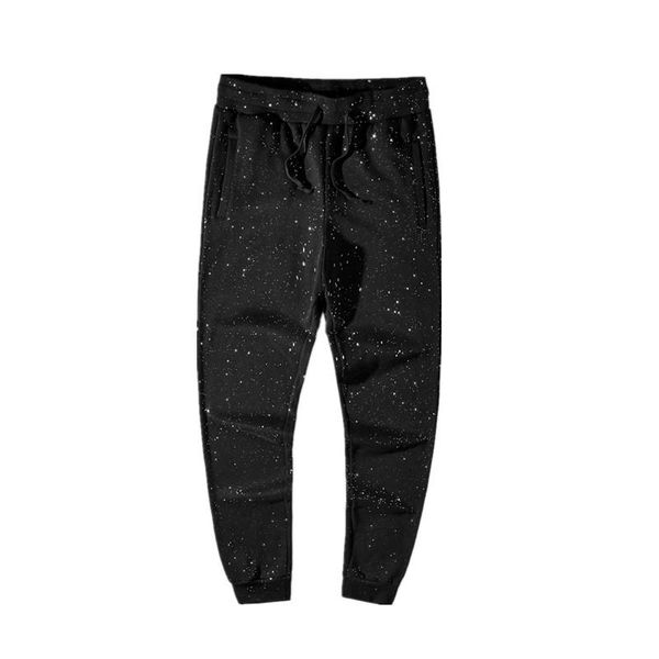 high novelty luxury men 21 classic shiny sky stars comfortable cotton parkour sweat casual pants sweatpants d48 men's, Black
high novelty luxury men 21 classic shiny sky stars comfortable cotton parkour sweat casual pants sweatpants d48 men's, Black