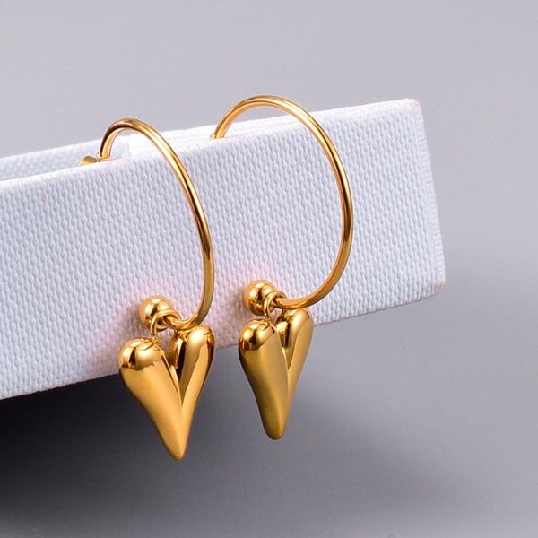 hoop & huggie earrings 2021 trendy style gold color heart female accessories stainless steel coller party, Golden;silver
hoop & huggie earrings 2021 trendy style gold color heart female accessories stainless steel coller party, Golden;silver