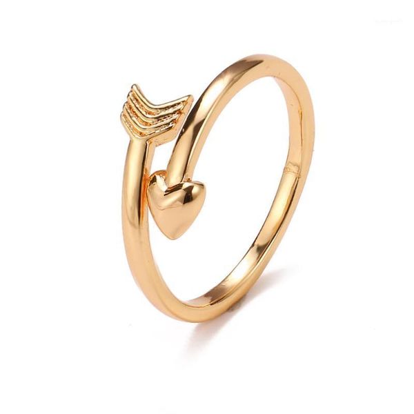 cluster rings women's one arrow through the heart smooth face opening ring shape personality fashion jewelry1, Golden;silver
cluster rings women's one arrow through the heart smooth face opening ring shape personality fashion jewelry1, Golden;silver