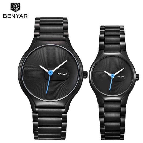 set benyar brand lovers' luxury quartz watches fashion casual waterproof 30m dress watch christmas valentine's gifts, Slivery;brown
set benyar brand lovers' luxury quartz watches fashion casual waterproof 30m dress watch christmas valentine's gifts, Slivery;brown