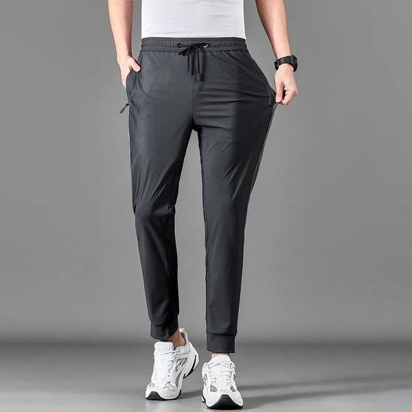 men's pants 2021 spring and summer tethered simple casual pure color thin young loose foot plus size, Black
men's pants 2021 spring and summer tethered simple casual pure color thin young loose foot plus size, Black
