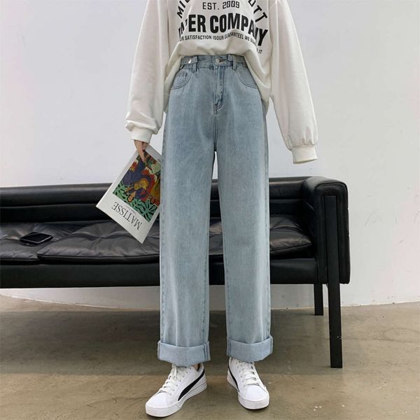 spring and autumn 2021 new high waist slim baita jeans women's straight tube loose large size fat mm wide leg pants, Black
spring and autumn 2021 new high waist slim baita jeans women's straight tube loose large size fat mm wide leg pants, Black