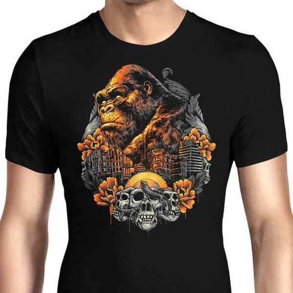 european and orangutan pattern ins wind round neck men's and women's short-sleeved t-shirts are comfortable and loose, White;black
european and orangutan pattern ins wind round neck men's and women's short-sleeved t-shirts are comfortable and loose, White;black