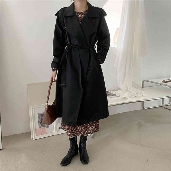 minimalist solid double-breasted long trench coat elegant ol outwear autumn khaki tooling windbreaker with belt 210421, Tan;black
minimalist solid double-breasted long trench coat elegant ol outwear autumn khaki tooling windbreaker with belt 210421, Tan;black