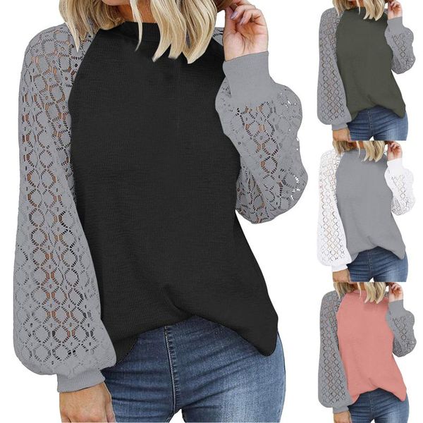 women's blouses & shirts elegant lace patchwork long sleeve blouse shirt women vintage hollow out o neck solid autumn female casual st, White
women's blouses & shirts elegant lace patchwork long sleeve blouse shirt women vintage hollow out o neck solid autumn female casual st, White