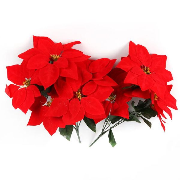 decorative flowers & wreaths artificial red christmas poinsettia bouquet bushes fake floral tree ornaments year home decor
decorative flowers & wreaths artificial red christmas poinsettia bouquet bushes fake floral tree ornaments year home decor