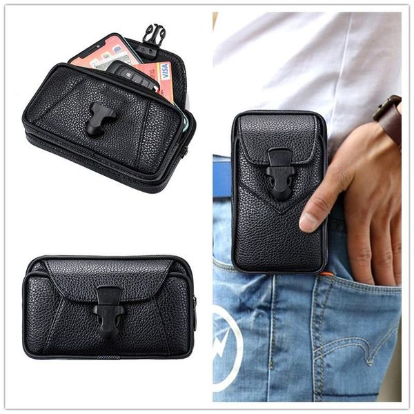 pu leather waist packs for man universal double mobile phone bag belt fany pack purses designer fanny men bags
pu leather waist packs for man universal double mobile phone bag belt fany pack purses designer fanny men bags