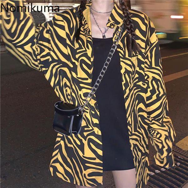 nomikuma high street shirts women single breasted casual loose printed long sleeve vintage blouse streetwear blusas 3d479 women's blou, White
nomikuma high street shirts women single breasted casual loose printed long sleeve vintage blouse streetwear blusas 3d479 women's blou, White