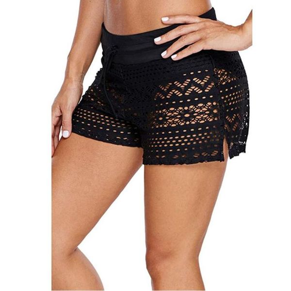 women's swimwear women swimming shorts, solid color lace hollow-out drawstring middle waist short pants for girls, black, White;black
women's swimwear women swimming shorts, solid color lace hollow-out drawstring middle waist short pants for girls, black, White;black