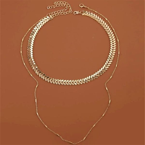 chains trendy snake-shaped metal multilayer necklace female retro creative bohemian jewelry collares para mujer collar, Silver
chains trendy snake-shaped metal multilayer necklace female retro creative bohemian jewelry collares para mujer collar, Silver