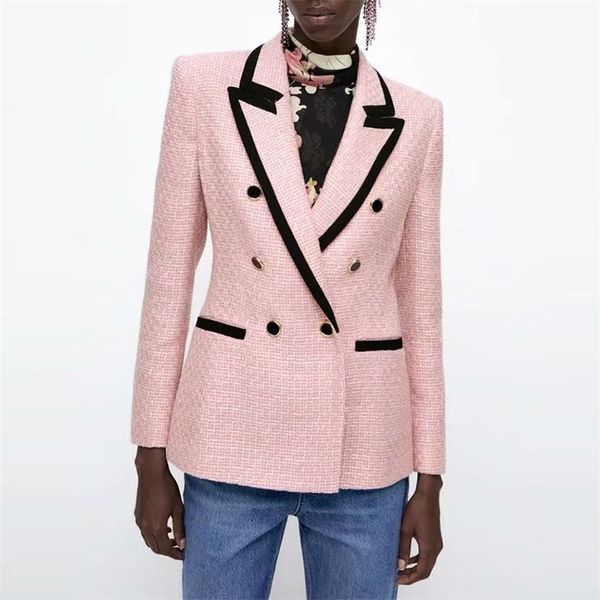 wxwt za women tweed double breasted blazer long sleeve autumn ladies casual coat fashion xx8342 211019, White;black
wxwt za women tweed double breasted blazer long sleeve autumn ladies casual coat fashion xx8342 211019, White;black
