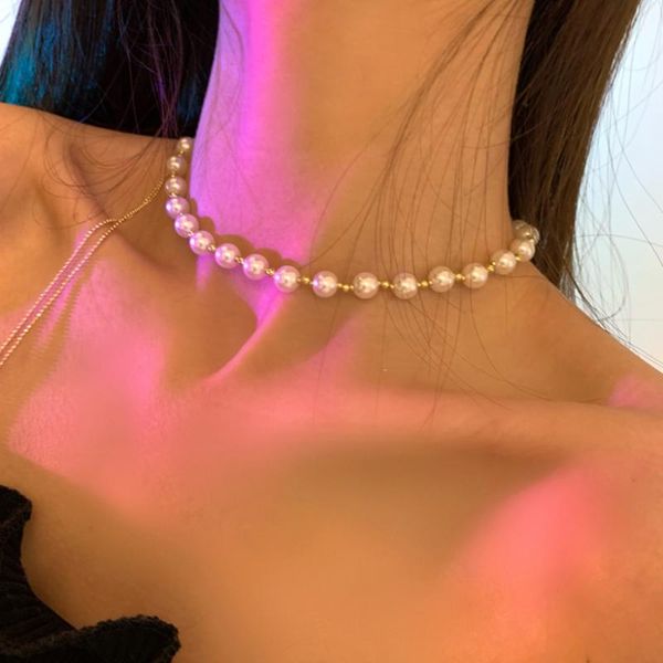 chains women jewelry simulated pearl choker necklace delicate design elegant temperament adjustable for girl lady gifts, Silver
chains women jewelry simulated pearl choker necklace delicate design elegant temperament adjustable for girl lady gifts, Silver