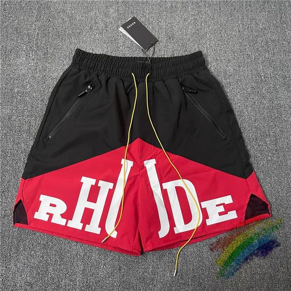 men's shorts men women 1:1 nylon white letter print rh logo zipper pockets breeches, White;black
men's shorts men women 1:1 nylon white letter print rh logo zipper pockets breeches, White;black