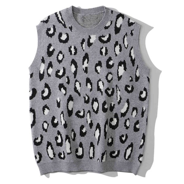 men's sweaters leopard harajuku grade pattern knitted or crocheted sweater, contrast, sleeveless, embroidered vest, streetwear, sweater, White;black
men's sweaters leopard harajuku grade pattern knitted or crocheted sweater, contrast, sleeveless, embroidered vest, streetwear, sweater, White;black