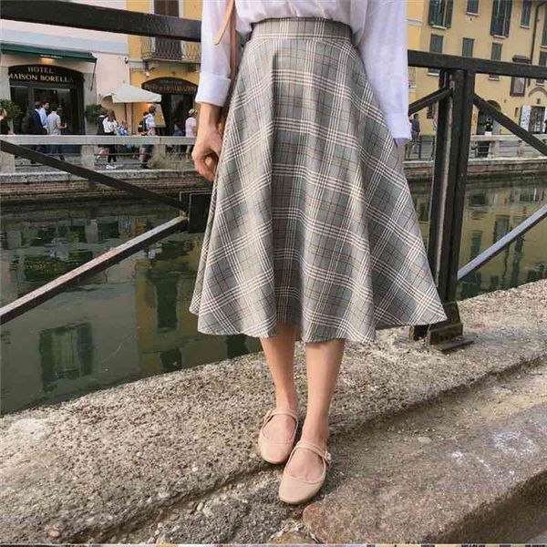 elastic waist vintage skirts plus size harajuku korean plaid skirt women high waist school girls mid carf pleated skirt, Black
elastic waist vintage skirts plus size harajuku korean plaid skirt women high waist school girls mid carf pleated skirt, Black