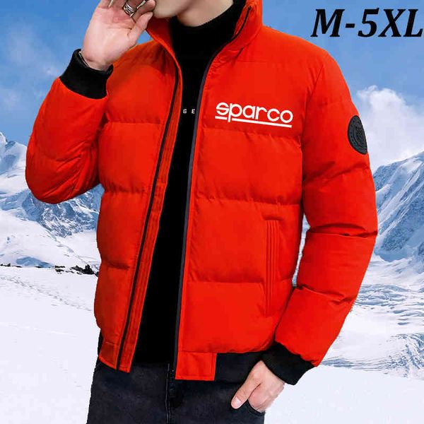 men winter sparco print jacket warm cotton jott zipper motorcycle stand collar coat, Black
men winter sparco print jacket warm cotton jott zipper motorcycle stand collar coat, Black