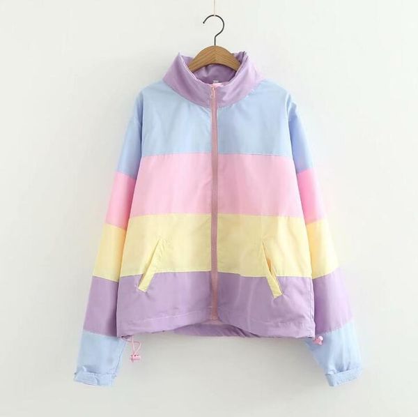 Winter Thicken Rainbow Contrast Women's Down Jacket Loose Padded Student Winter Coat Women College Parka Female, Black
Winter Thicken Rainbow Contrast Women's Down Jacket Loose Padded Student Winter Coat Women College Parka Female, Black