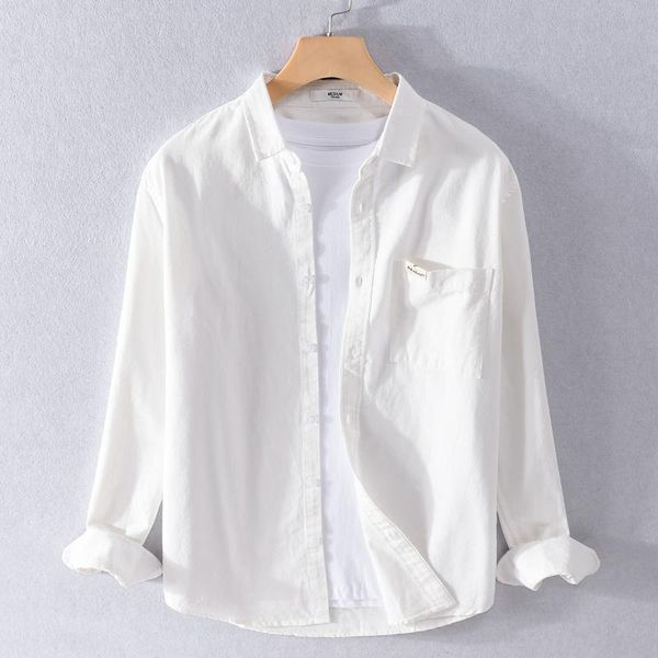 men's casual shirts 2021 arrival long-sleeved brand cotton white men fashion comfortable shirt for clothing chemise camis, White;black
men's casual shirts 2021 arrival long-sleeved brand cotton white men fashion comfortable shirt for clothing chemise camis, White;black
