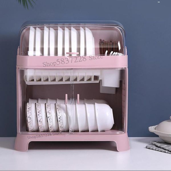 kitchen storage & organization household dish rack tableware box drain supplies daquan with lid cupboard