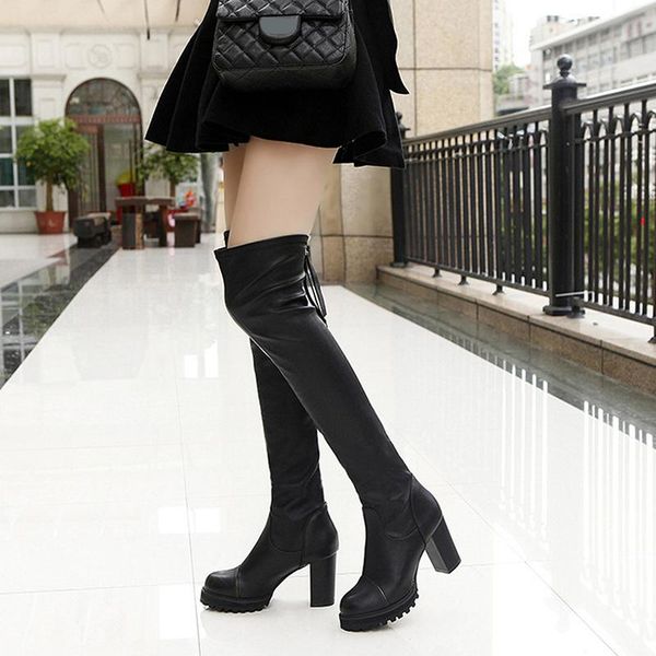 boots 2021 stovepipe women's over the knee korean long tube boot version of elastic thick high heel, Black
boots 2021 stovepipe women's over the knee korean long tube boot version of elastic thick high heel, Black