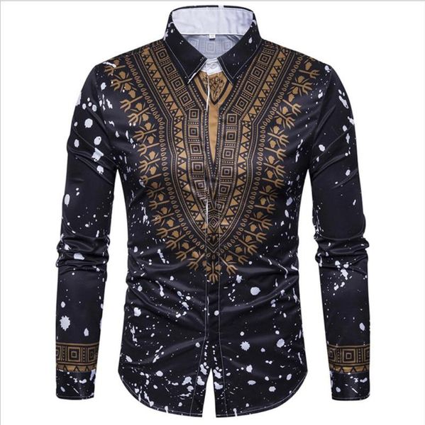 men's casual shirts autumn winter fashion personality ethnic style floral print all-match long-sleeved shirt european size male clothin, White;black
men's casual shirts autumn winter fashion personality ethnic style floral print all-match long-sleeved shirt european size male clothin, White;black
