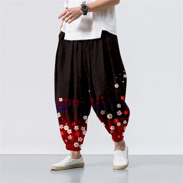 men's pants oversize 6xl summer flower printed casual beach harem men hip hop nine points trousers jogger sweatpants, Black
men's pants oversize 6xl summer flower printed casual beach harem men hip hop nine points trousers jogger sweatpants, Black