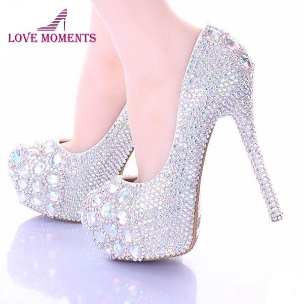 12/14cm stiletto heel wedding shoes luxury sparkly ab crystal bride formal dress platform rhinestone party prom heels, Black
12/14cm stiletto heel wedding shoes luxury sparkly ab crystal bride formal dress platform rhinestone party prom heels, Black
