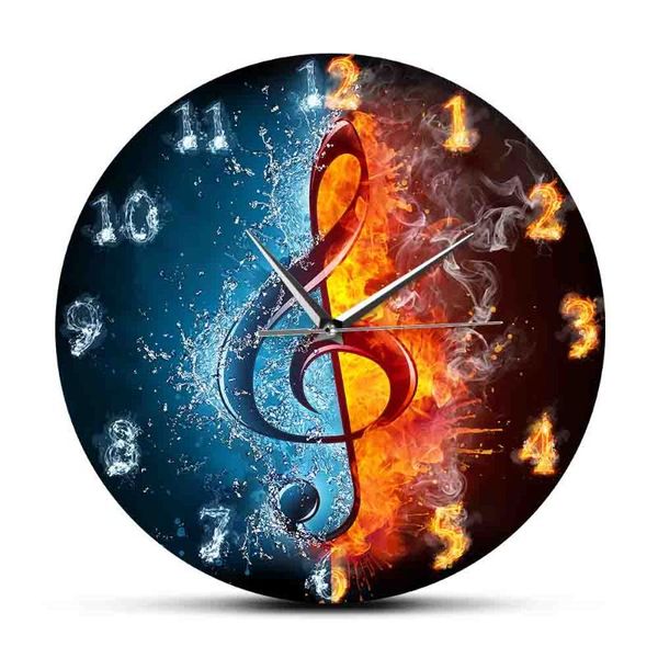 wall clocks treble clef yin yang symbol modern design clock silent movement watch music note in fire and water studio décor
wall clocks treble clef yin yang symbol modern design clock silent movement watch music note in fire and water studio décor