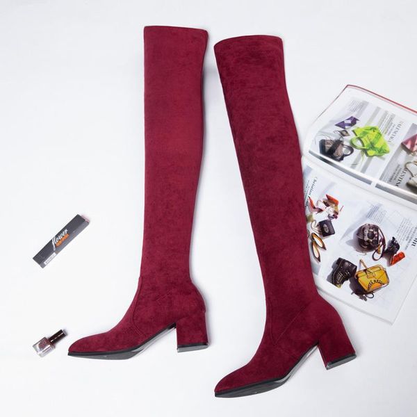 boots and solid women's shoes 2021, fashion trend of in autumn color long tube over knee, Black
boots and solid women's shoes 2021, fashion trend of in autumn color long tube over knee, Black