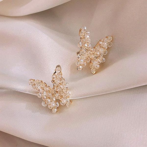 silver needle butterfly fashion crystal earrings for women girls geometric temperament simple wild earring wedding jewelry stud, Golden;silver
silver needle butterfly fashion crystal earrings for women girls geometric temperament simple wild earring wedding jewelry stud, Golden;silver