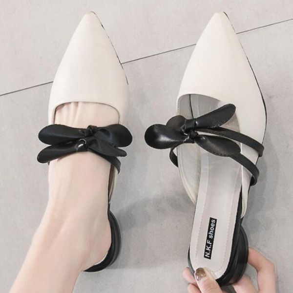 pointed flat slippers fashion summer female shoes outdoor home baotou half drag casual lazy qq137, Black
pointed flat slippers fashion summer female shoes outdoor home baotou half drag casual lazy qq137, Black