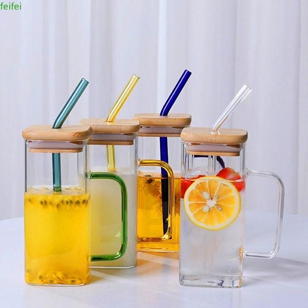 mugs 350ml creative square straw mug modern fashion juice cup with handle bamboo lid cold drink single layer glass milk
mugs 350ml creative square straw mug modern fashion juice cup with handle bamboo lid cold drink single layer glass milk