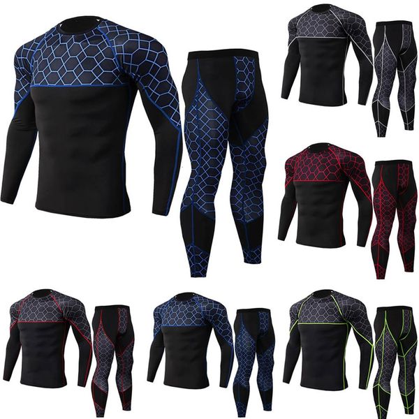Men's Tracksuits 2 Piece Tracksuit for Men Compression Long sleeve T Shirt Kit Camouflage Sweatshirt + Leggings Fitness Thermal Underwears HLVD, Gray
Men's Tracksuits 2 Piece Tracksuit for Men Compression Long sleeve T Shirt Kit Camouflage Sweatshirt + Leggings Fitness Thermal Underwears HLVD, Gray