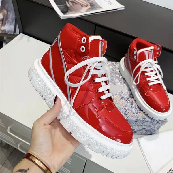 high sneakers for women casual shoes luxury brand designer shoe thick bottom boots patent style lace up trainers ladies, Black
high sneakers for women casual shoes luxury brand designer shoe thick bottom boots patent style lace up trainers ladies, Black