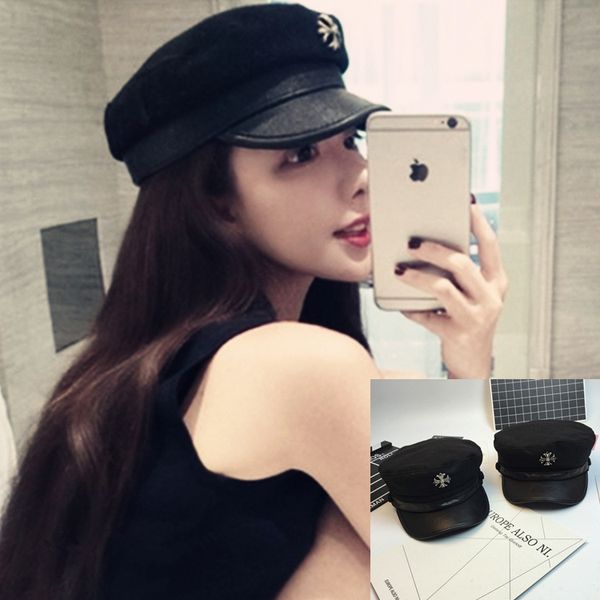 luxury designers korea dongdamen autumn winter new woolen flat navy cross duck tongue leather fashion men's and women's hat c/hrom, Blue;gray
luxury designers korea dongdamen autumn winter new woolen flat navy cross duck tongue leather fashion men's and women's hat c/hrom, Blue;gray