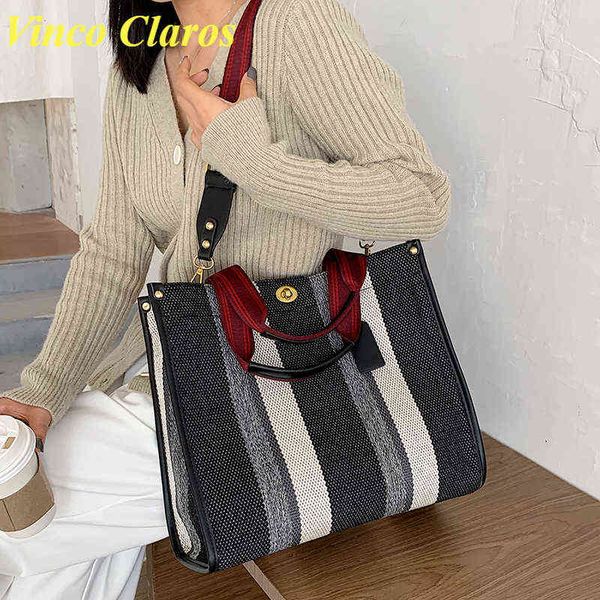 shopping bags striped casual tote canvas large handbags travel big shoulder crossbody for women fashion messenger sac220307
shopping bags striped casual tote canvas large handbags travel big shoulder crossbody for women fashion messenger sac220307