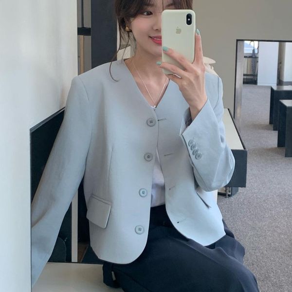 women's suits & blazers v-neck blazer woman blue navy beige solid chic elegant, White;black
women's suits & blazers v-neck blazer woman blue navy beige solid chic elegant, White;black