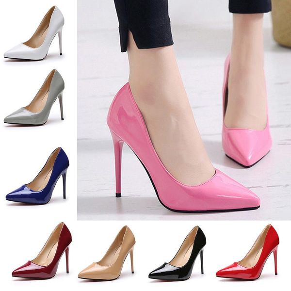 women ladies fashion pointed toe solid high heels single business shoes lady shallow princess heel footwear apr 25 sandals, Black
women ladies fashion pointed toe solid high heels single business shoes lady shallow princess heel footwear apr 25 sandals, Black