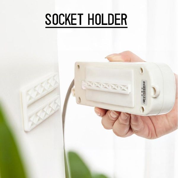 hooks & rails socket holder wall plug fixing device automatic paste cable organize insert row power strip bracket
hooks & rails socket holder wall plug fixing device automatic paste cable organize insert row power strip bracket
