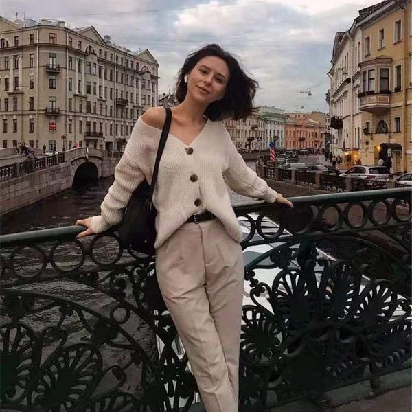 women's knits & tees foridol casual oversize white cardigan women pockets loose winter knitwear vintage basic knitting black
women's knits & tees foridol casual oversize white cardigan women pockets loose winter knitwear vintage basic knitting black
