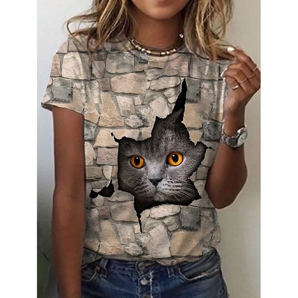 gray crackle print women is fashion word 3d printing short slim-fit t-shirt summer casual round neck short short sleeve t-shirt, White
gray crackle print women is fashion word 3d printing short slim-fit t-shirt summer casual round neck short short sleeve t-shirt, White