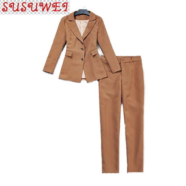 winter women's temperament ladies business wear office suit pants two-piece long sleeve jacket female slim two piece, White
winter women's temperament ladies business wear office suit pants two-piece long sleeve jacket female slim two piece, White