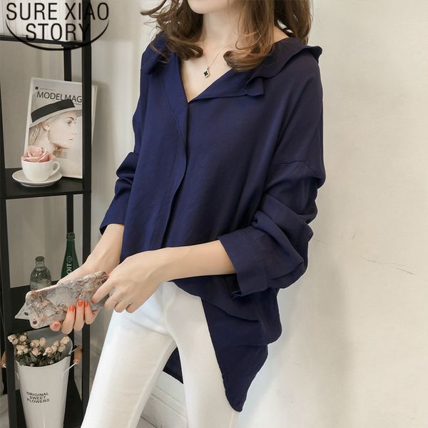 womens and blouses blusas mujer de moda v-neck solid long sleeve women shirts plus size casual loose clothing 1732 50 210415, White
womens and blouses blusas mujer de moda v-neck solid long sleeve women shirts plus size casual loose clothing 1732 50 210415, White