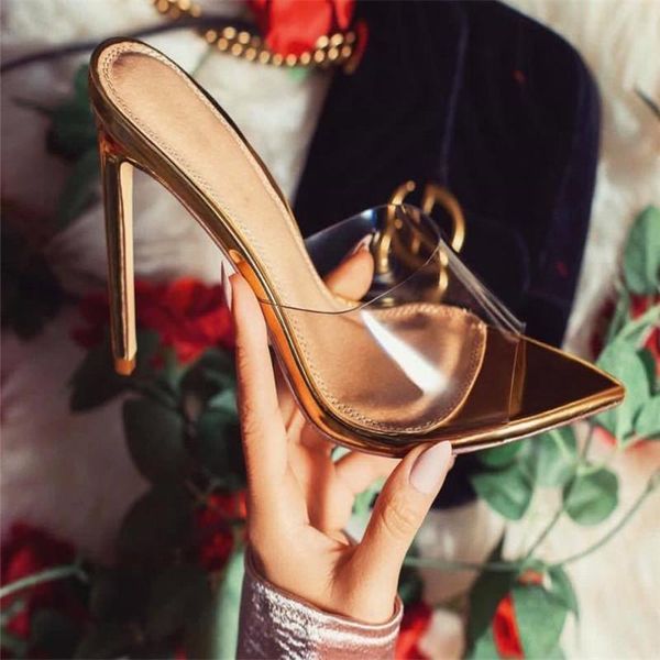 slippers 2021 classic pvc summer high heel open toe transparent thin heels solid pointed gold size 35-40, Black
slippers 2021 classic pvc summer high heel open toe transparent thin heels solid pointed gold size 35-40, Black