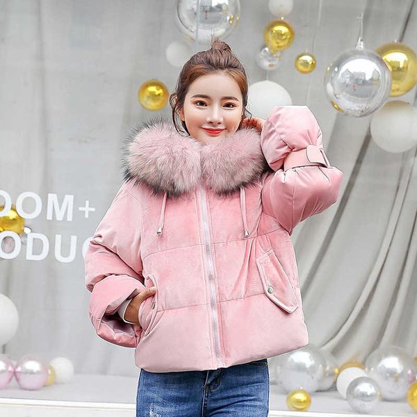 ly varey lin winter short cotton coats women with big fur collar hooded bubble jackets korean style loose warm parkas 210526, Black
ly varey lin winter short cotton coats women with big fur collar hooded bubble jackets korean style loose warm parkas 210526, Black