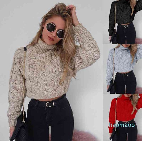women's sweaters fashion- women winter high collar umbilical twist casual knitted pullover sweater chandail femme amazing 20, White;black
women's sweaters fashion- women winter high collar umbilical twist casual knitted pullover sweater chandail femme amazing 20, White;black