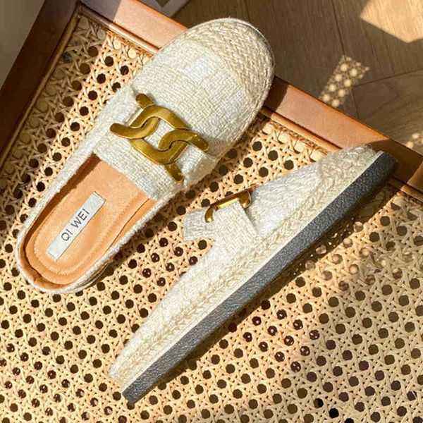 women's slippers baotou half summer 2021 straw linen thick bottom fisherman sho casual flat women, Black
women's slippers baotou half summer 2021 straw linen thick bottom fisherman sho casual flat women, Black
